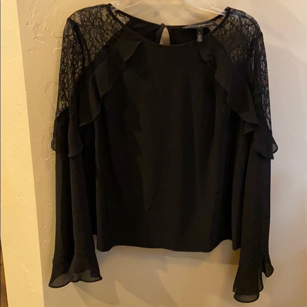 White House Black Market black lace top